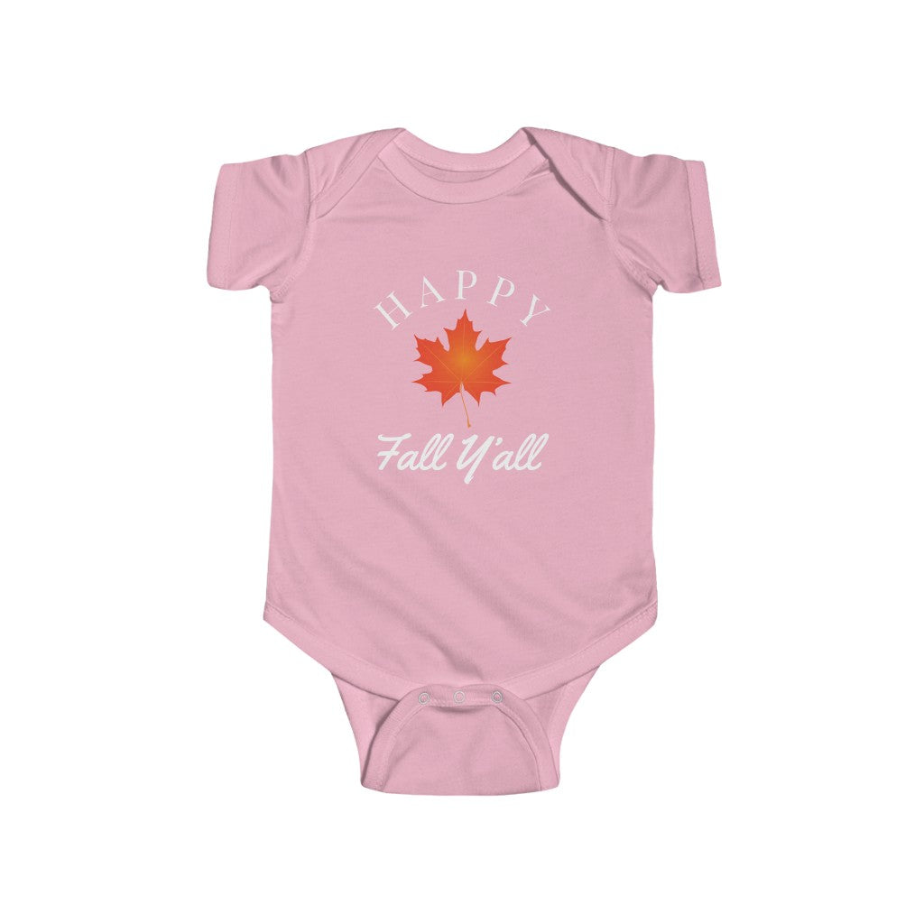 Happy Fall Y’all | Orange Leaf Newborn | Baby Boy Girl Autumn Leaves