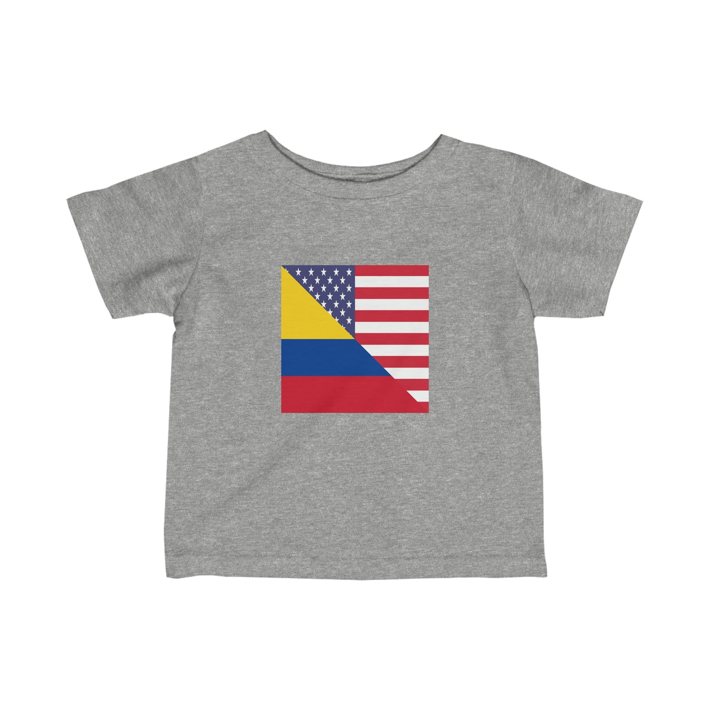 Infant Colombian American Flag Colombia USA Toddler Tee Shirt