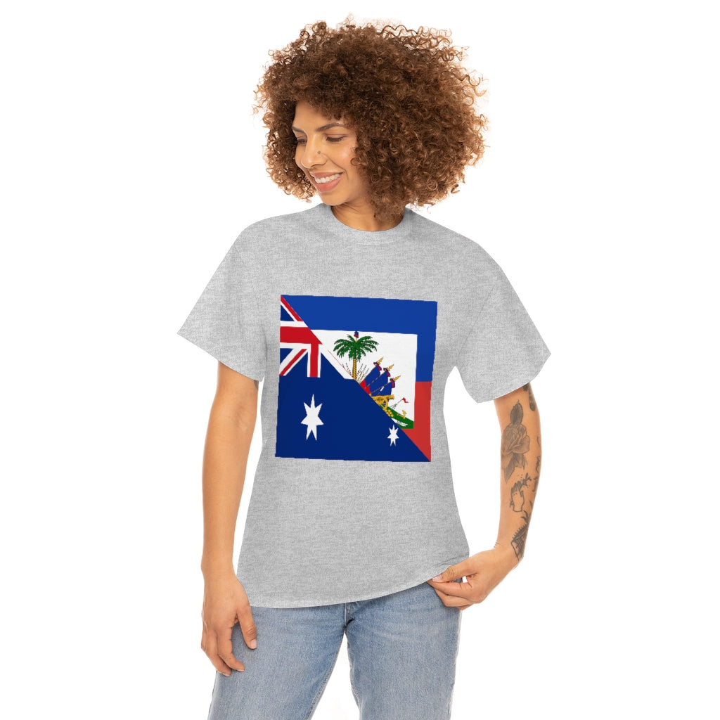 Haitian Australian Flag Tshirt | Unisex Australia Haiti Men Women Shirt