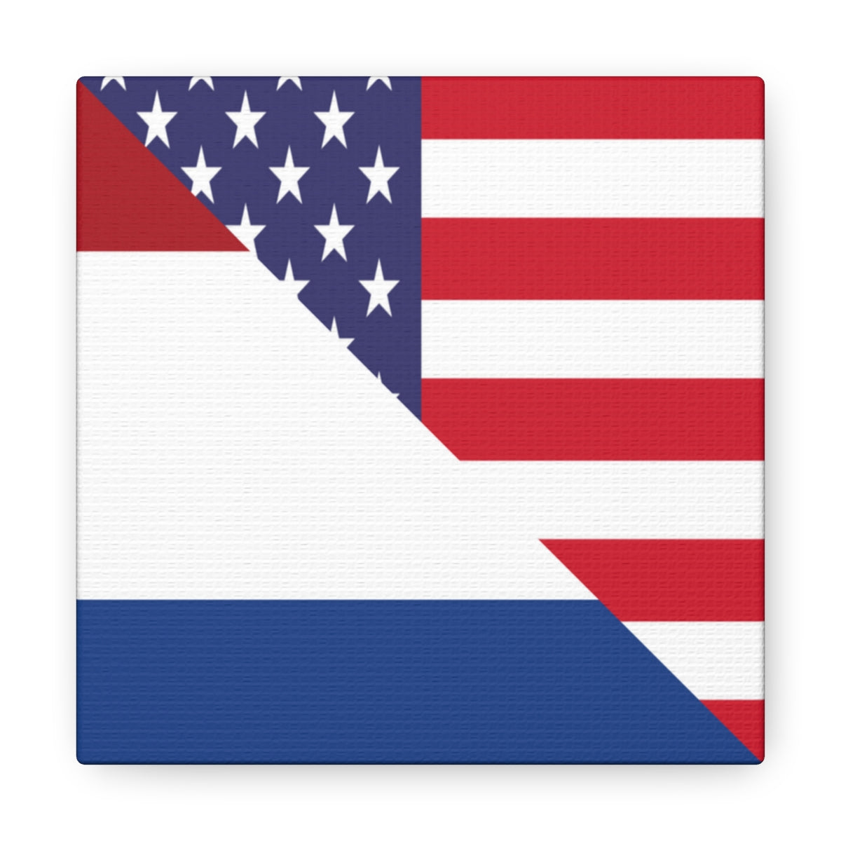 Netherlands American Flag USA Canvas Gallery Wraps | Wall Art