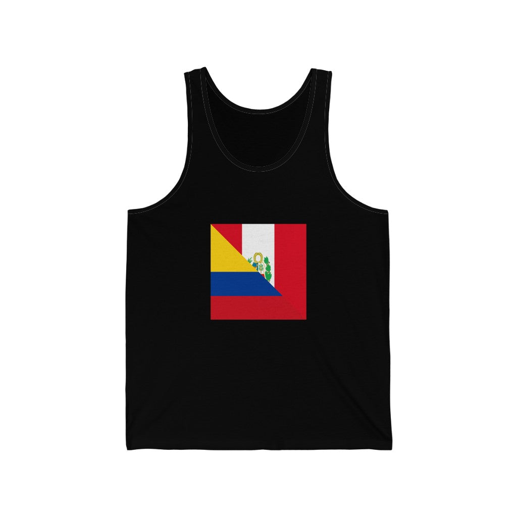 Peruvian Colombian Flag Tank Top | Unisex Colombia Peru Apparel