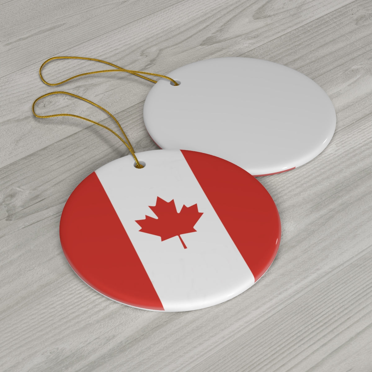 Canada Flag Ceramic Ornaments | Canadian Christmas Tree