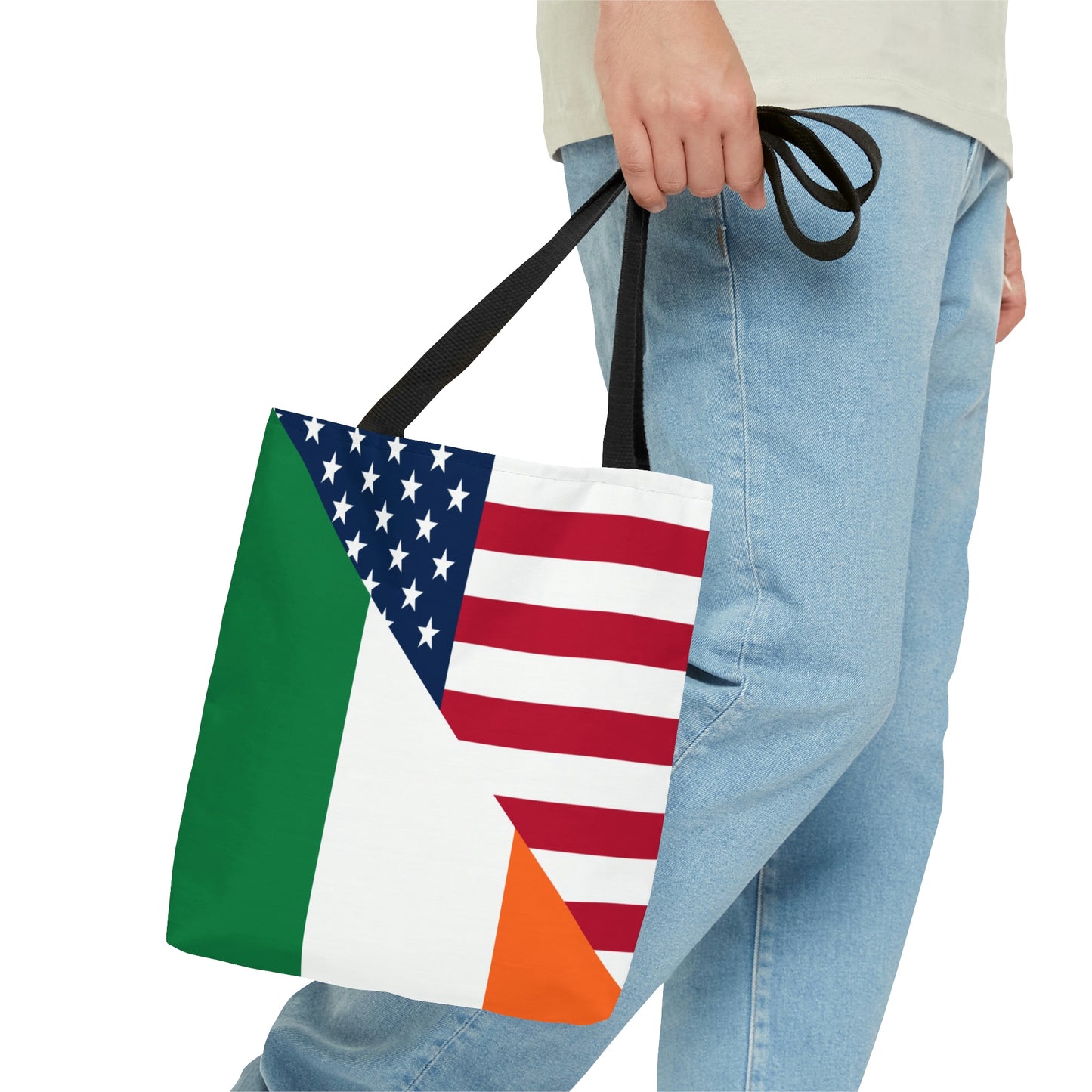 Irish American Flag Half Ireland USA Tote Bag | Shoulder Bag