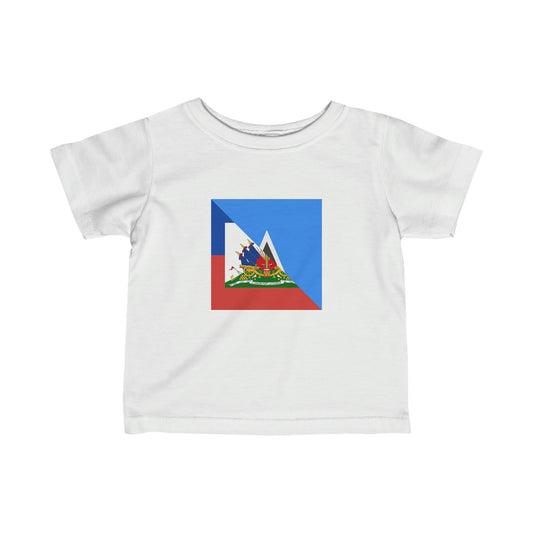 Infant Haiti St Lucia Flag Haitian 2 Toddler Tee Shirt