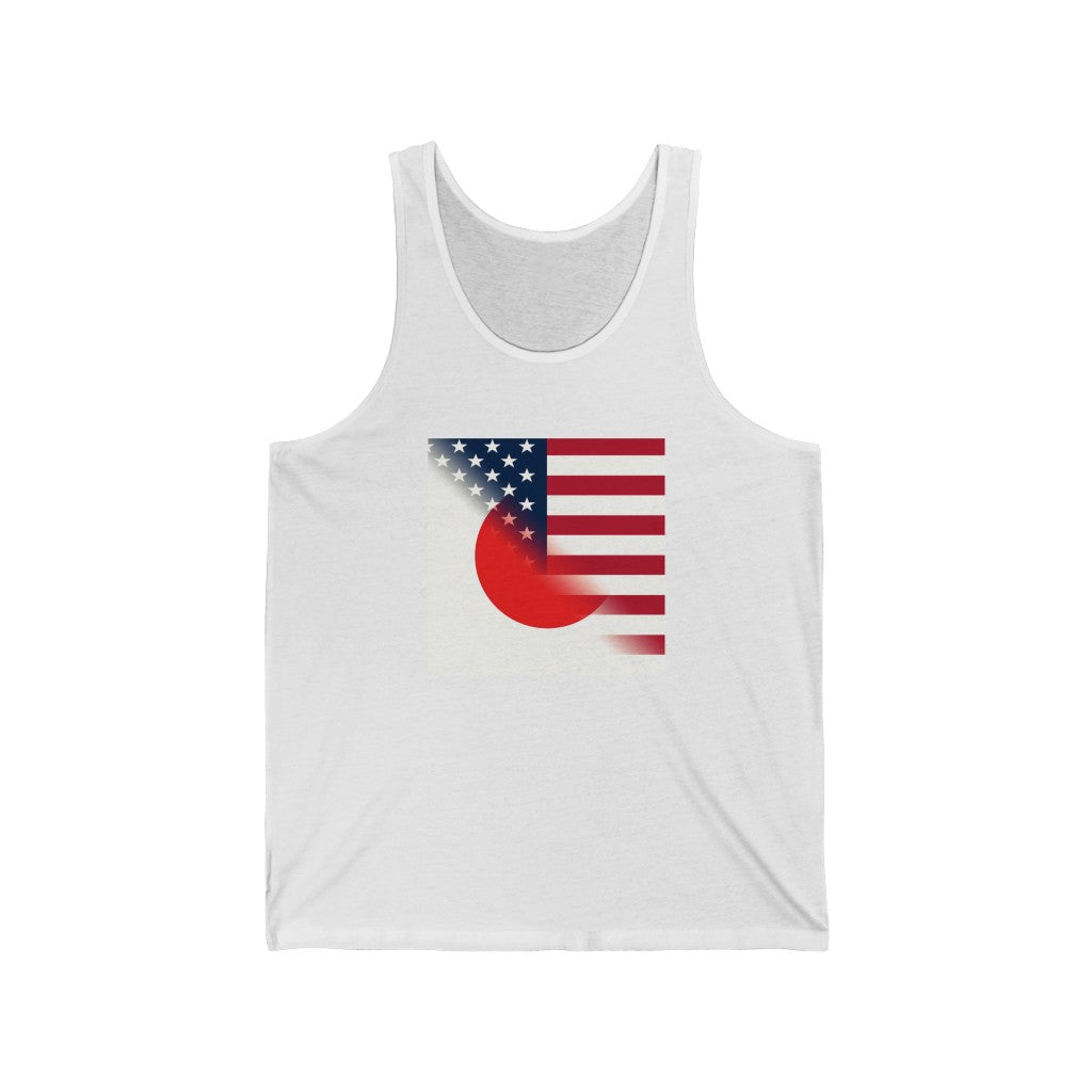 Half Japan - America Flag Tank Top | USA Japanese Apparel