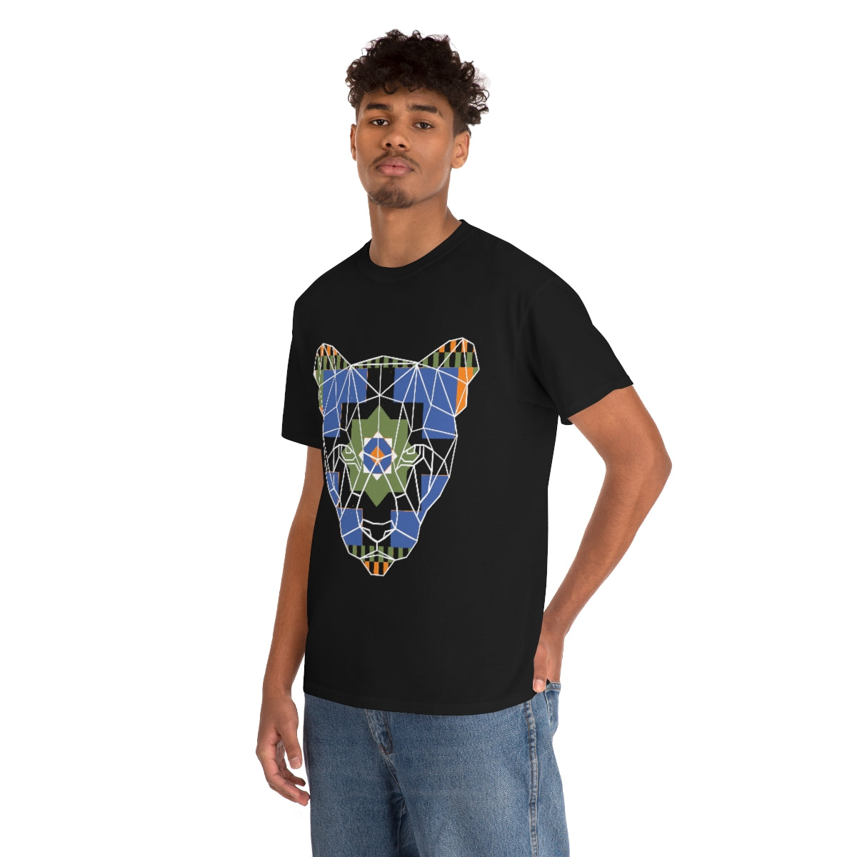 Kente Panther Shirt | Unisex African Tribal Lion T-Shirt