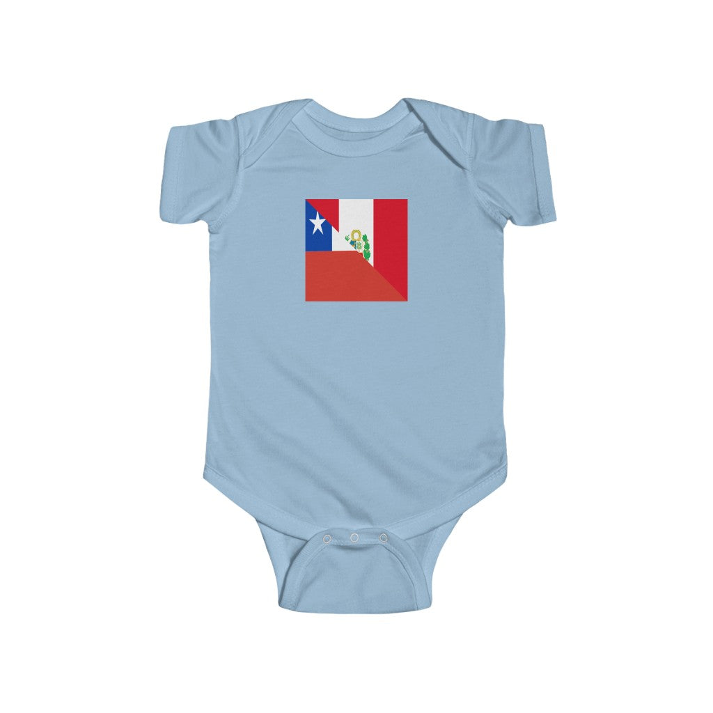 Peruvian Chilean Flag Baby Bodysuit | Chile Peru Newborn Clothes