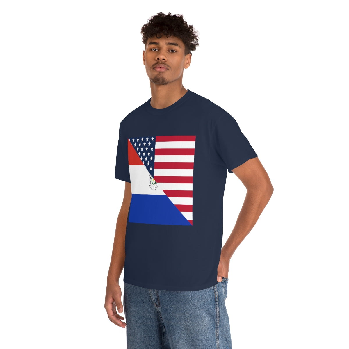 Paraguay American Flag Half Paraguyan USA T-Shirt | Unisex Tee Shirt