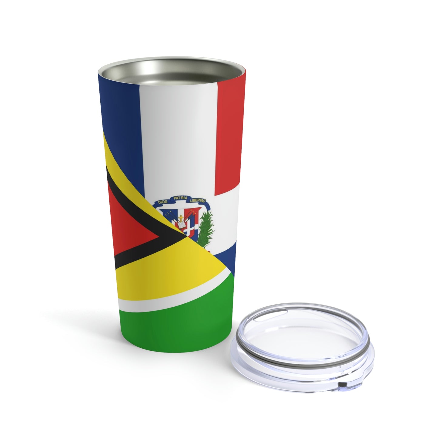 Guyanese Dominican Flag Guyana DR Tumbler 20oz