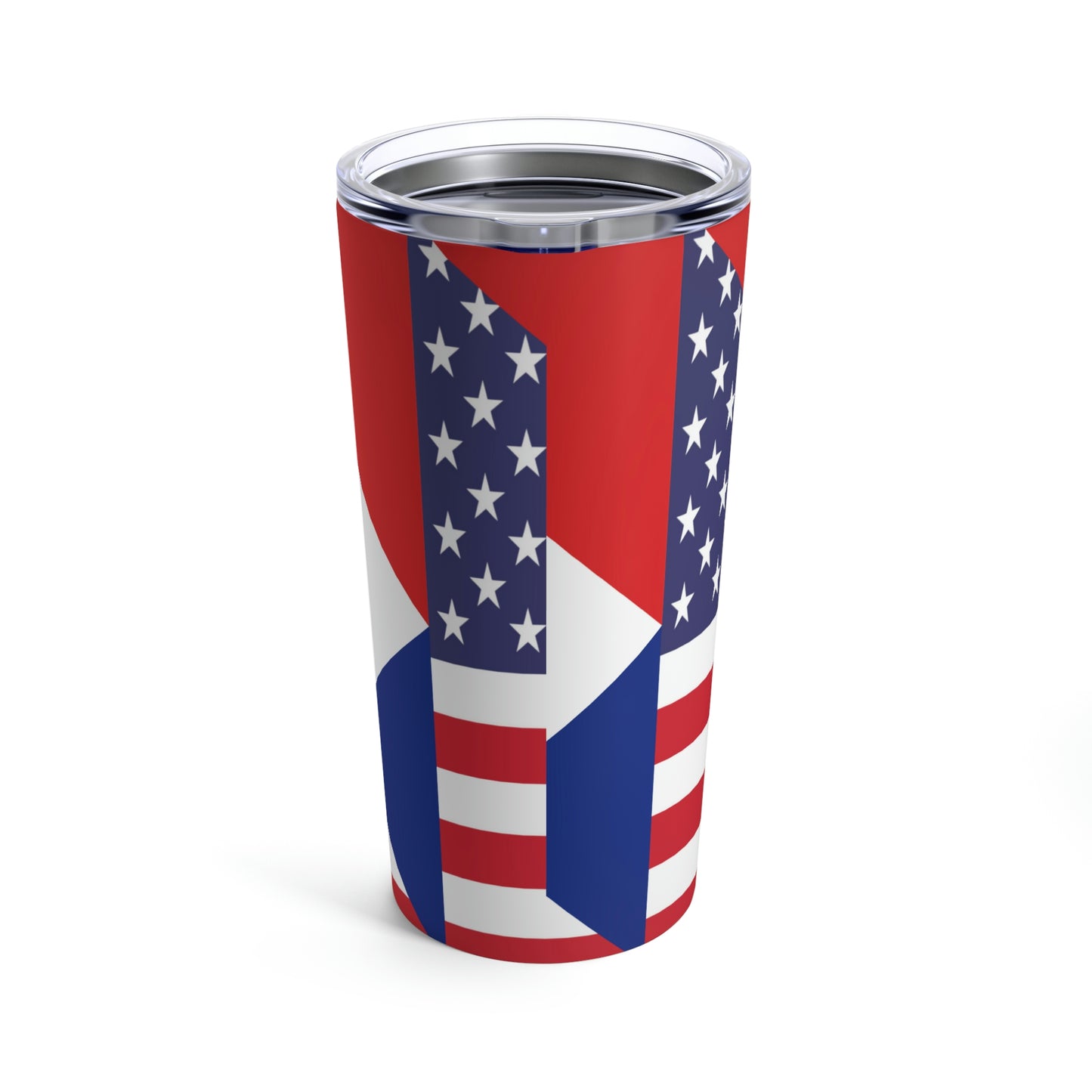 Saba American Flag Half Sabaean USA Tumbler 20oz Beverage Container