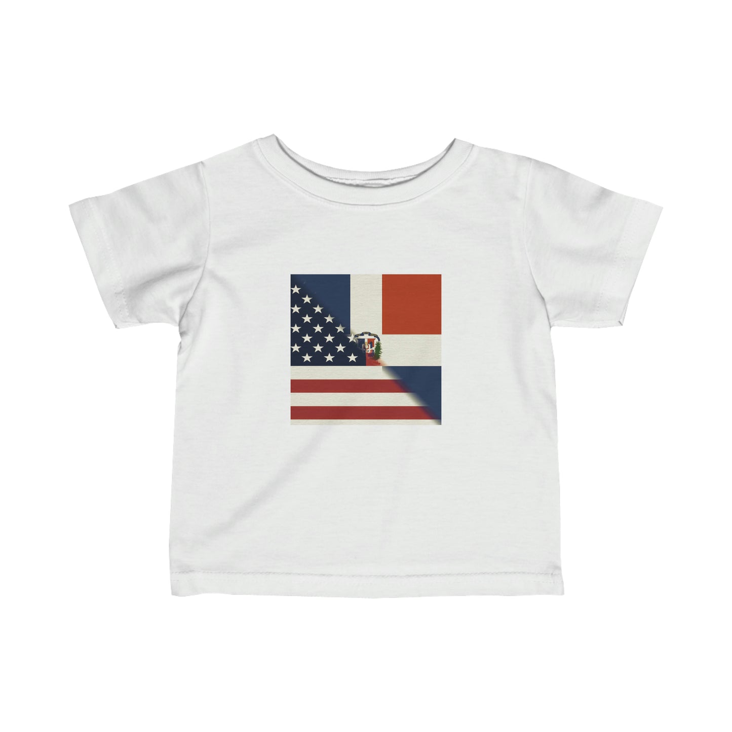 Infant Dominican Republic America Flag | US D.R. Toddler Tee Shirt