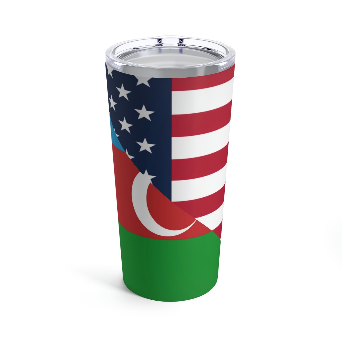 Azerbaijan American Flag USA Tumbler 20oz