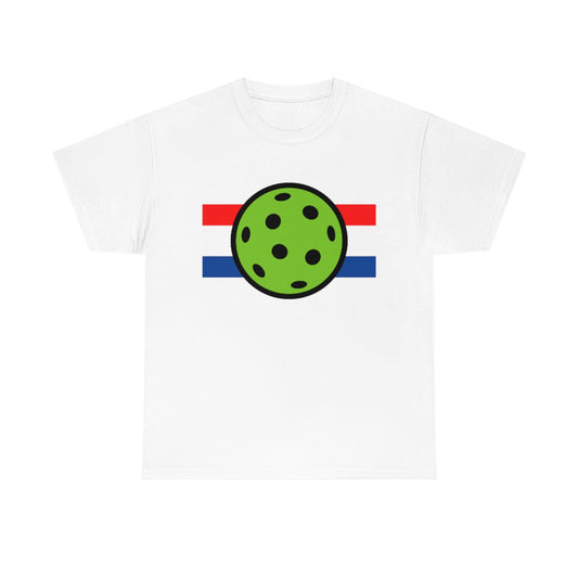 Pickleball Red White and Blue Tee Shirt | Unisex Pickle Ball T-Shirt