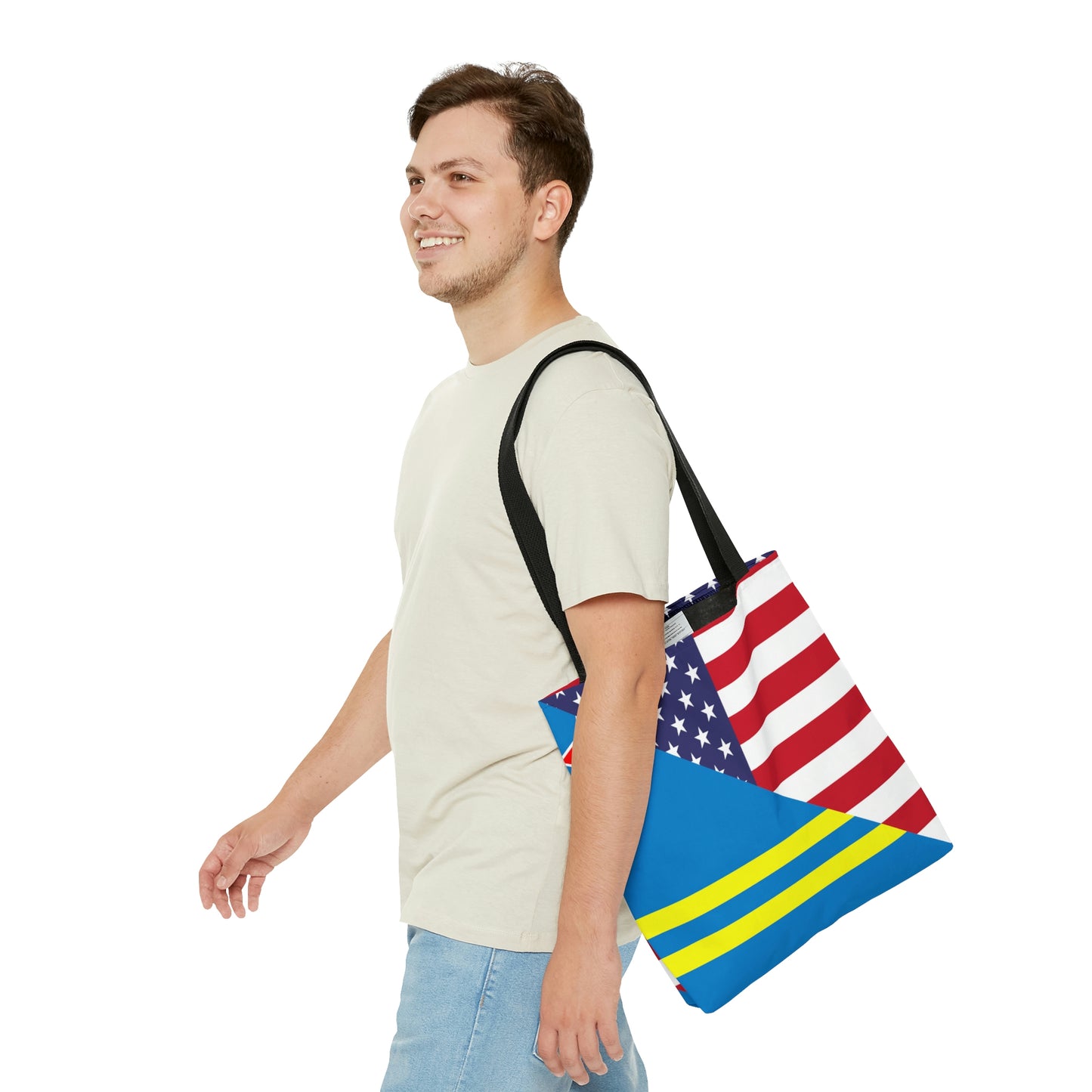 Aruba American Flag Aruban USA Tote Bag | Shoulder Bag