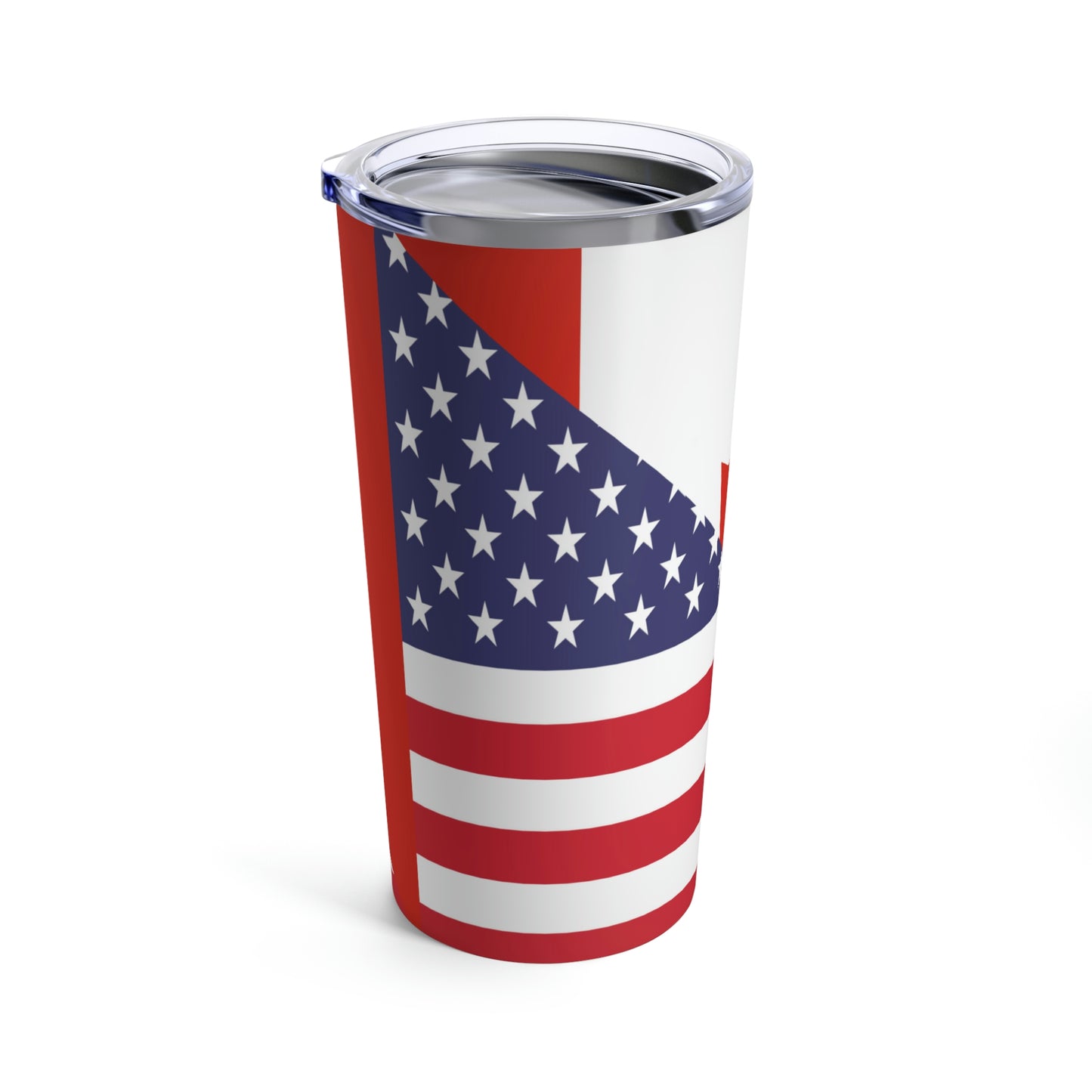 Canadian American Flag Canada USA Tumbler 20oz