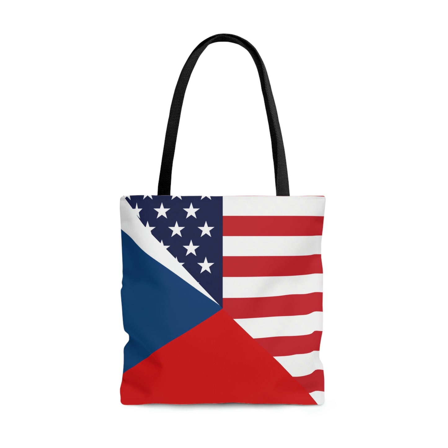 Czech Republic American Flag Czechia USA  Tote Bag | Shoulder Bag