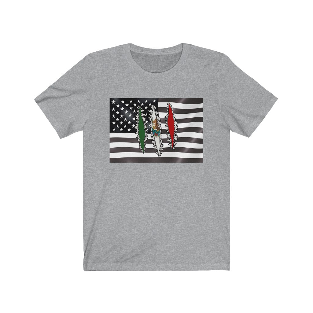 Mexico America Flag T-Shirt | US Mexican Men Women Clothing