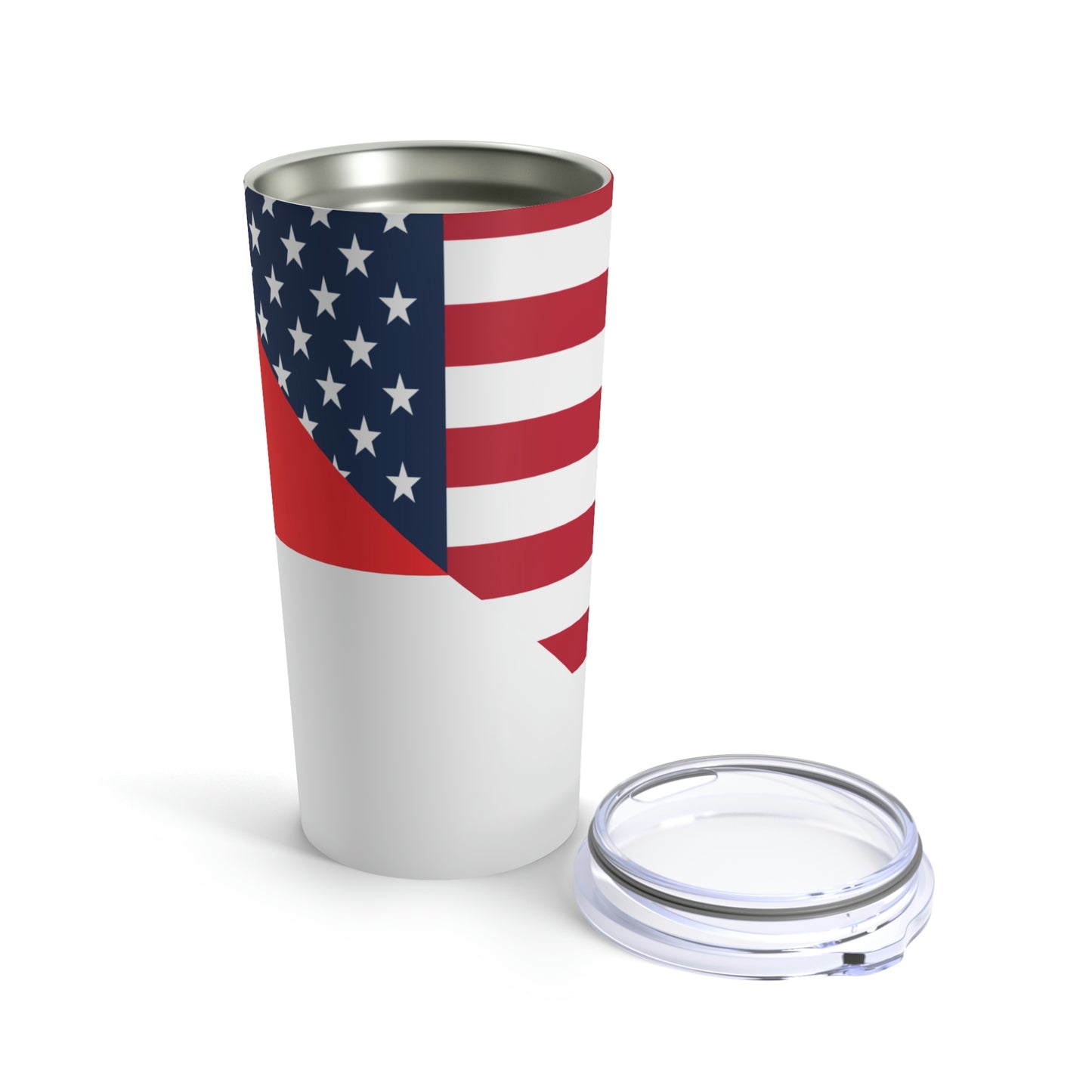 Monaco American Flag Half Monegasques USA Tumbler 20oz