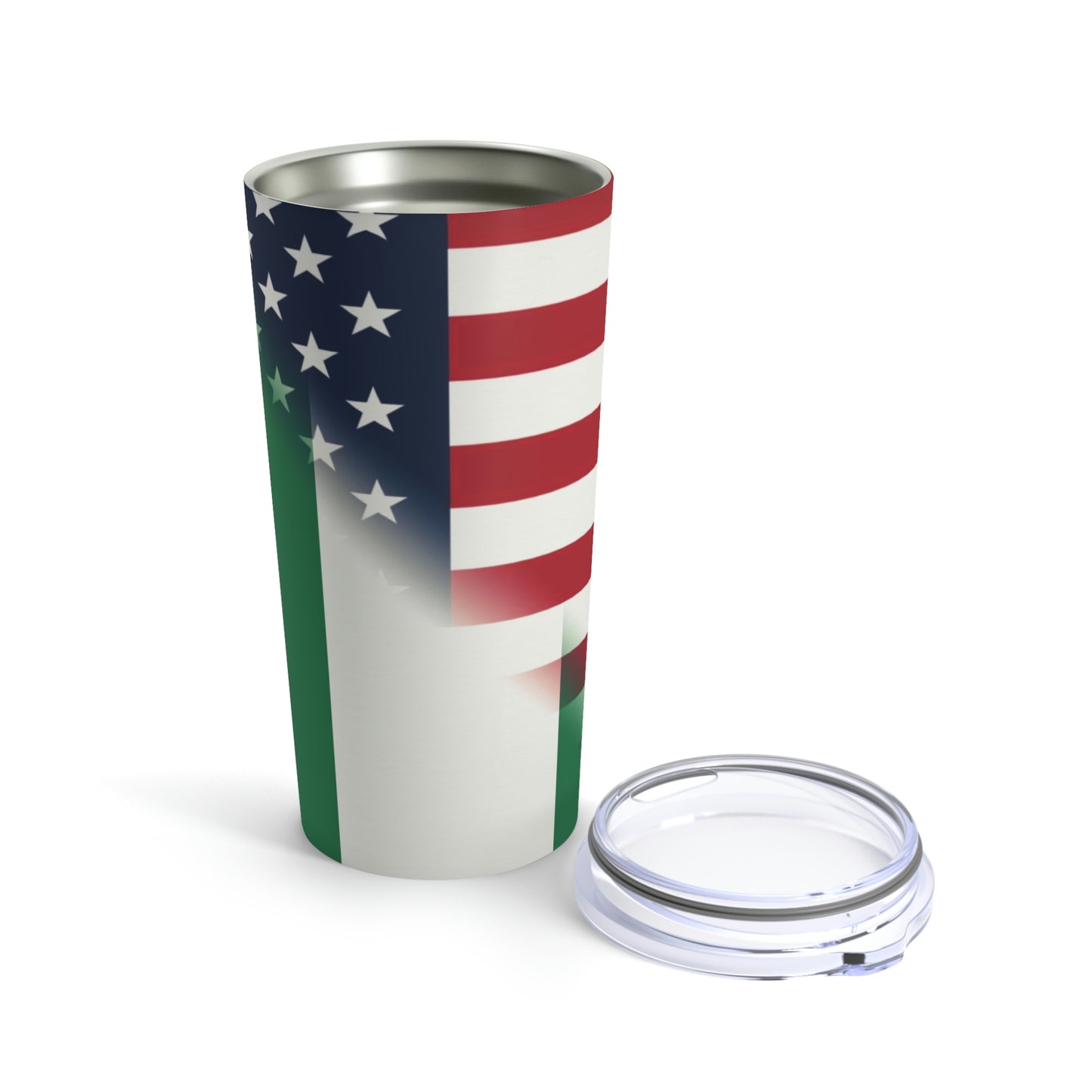 Nigeria America Flag | United States Half Nigerian Tumbler 20oz