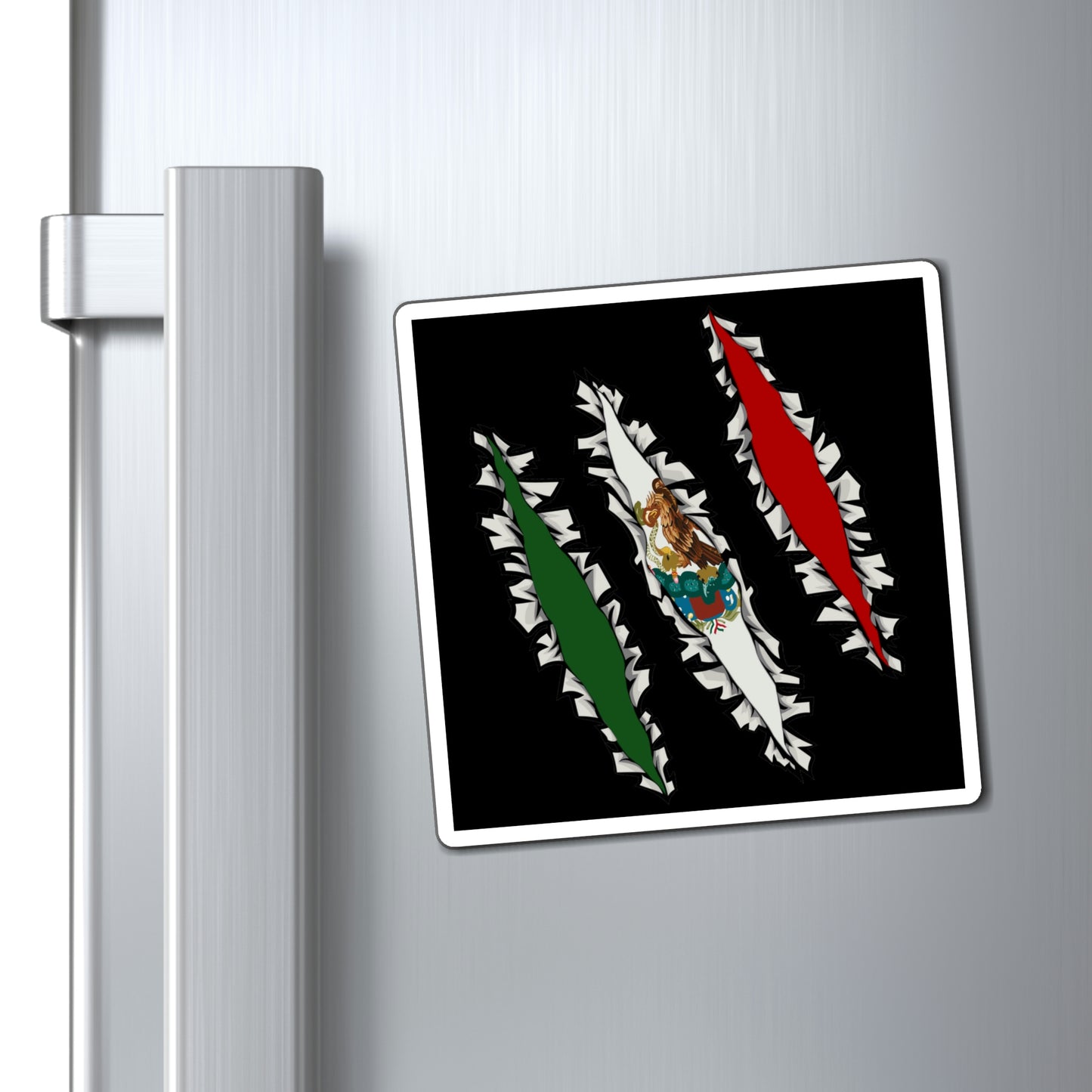 Slashed Mexican Flag | Mexico Magnet