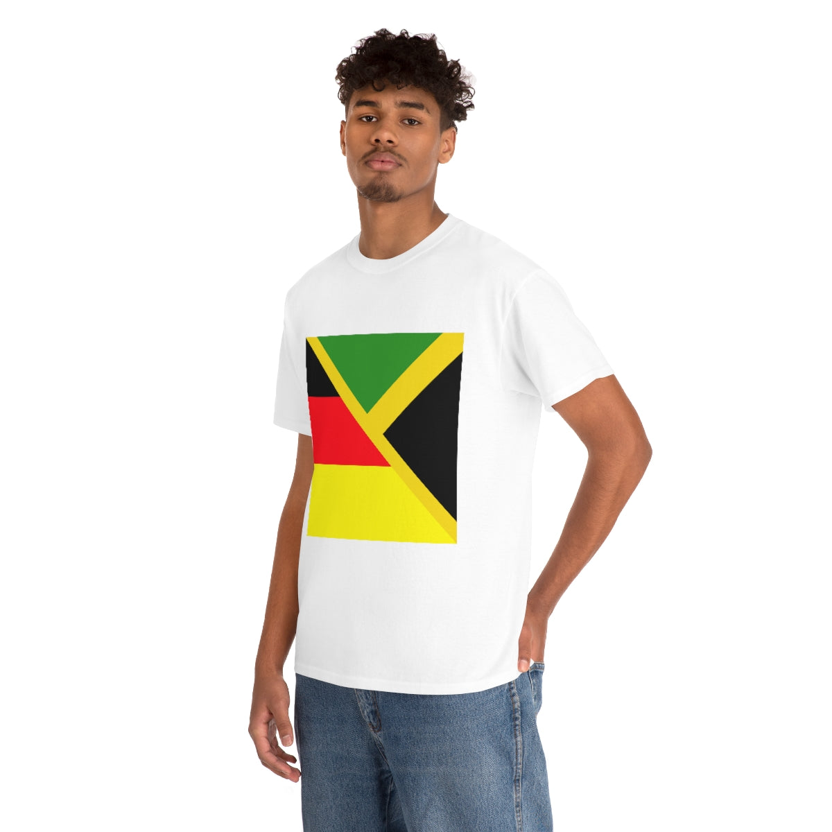 Jamaican German Flag Tee Shirt | Unisex Jamaica Germany USA Tshirt