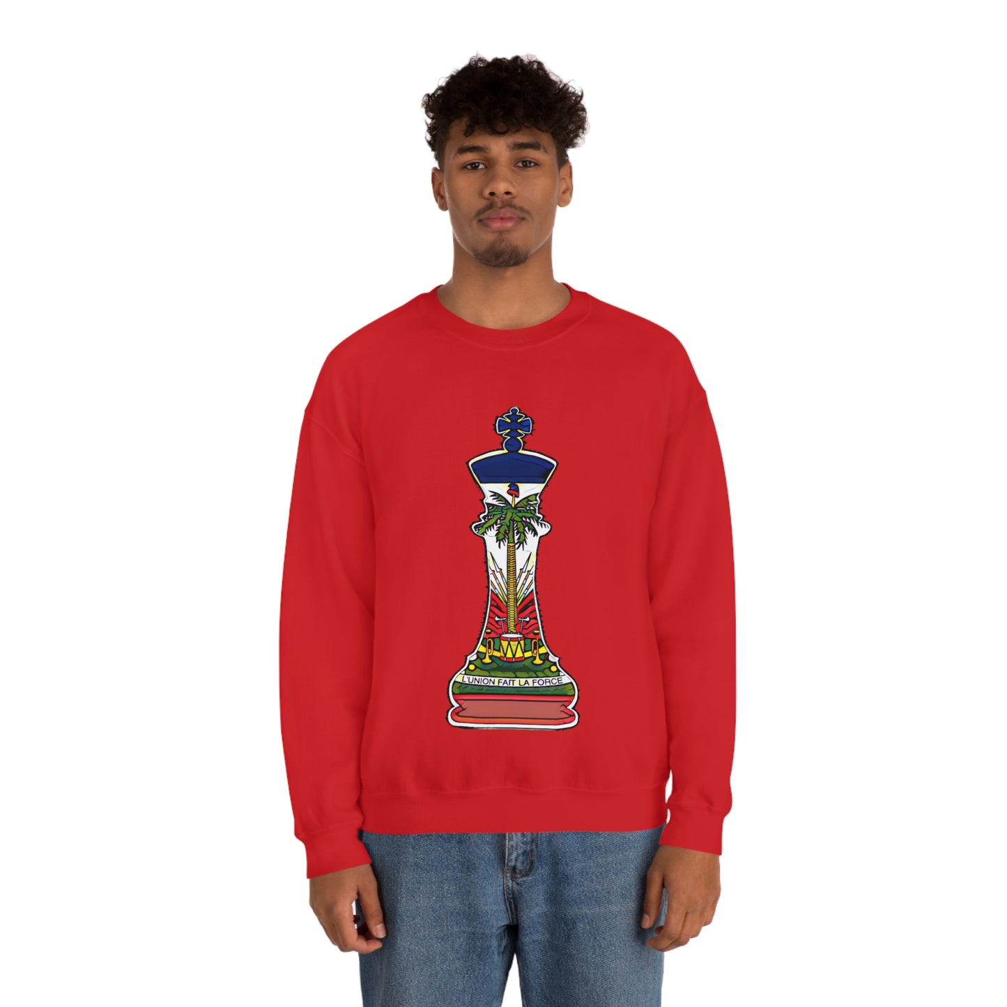 Haitian King Flag Crewneck Sweatshirt