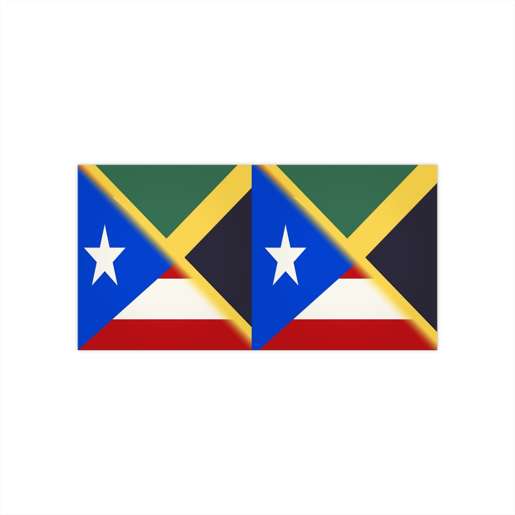 Jamaican Puerto Rican Bumper Stickers | PR Jamaica Sticker