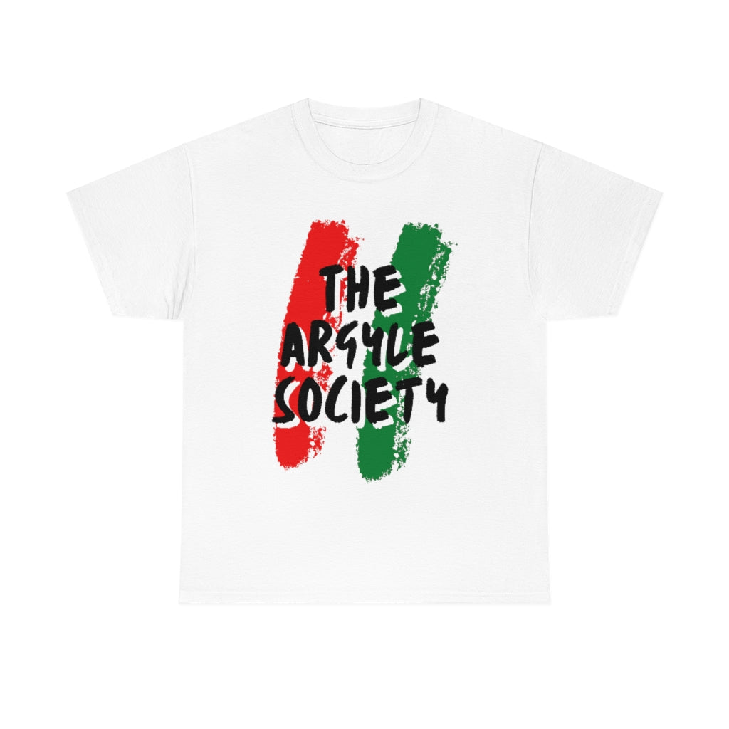 The Argyle Society Red Green Paint T-Shirt | Unisex TAS Tee