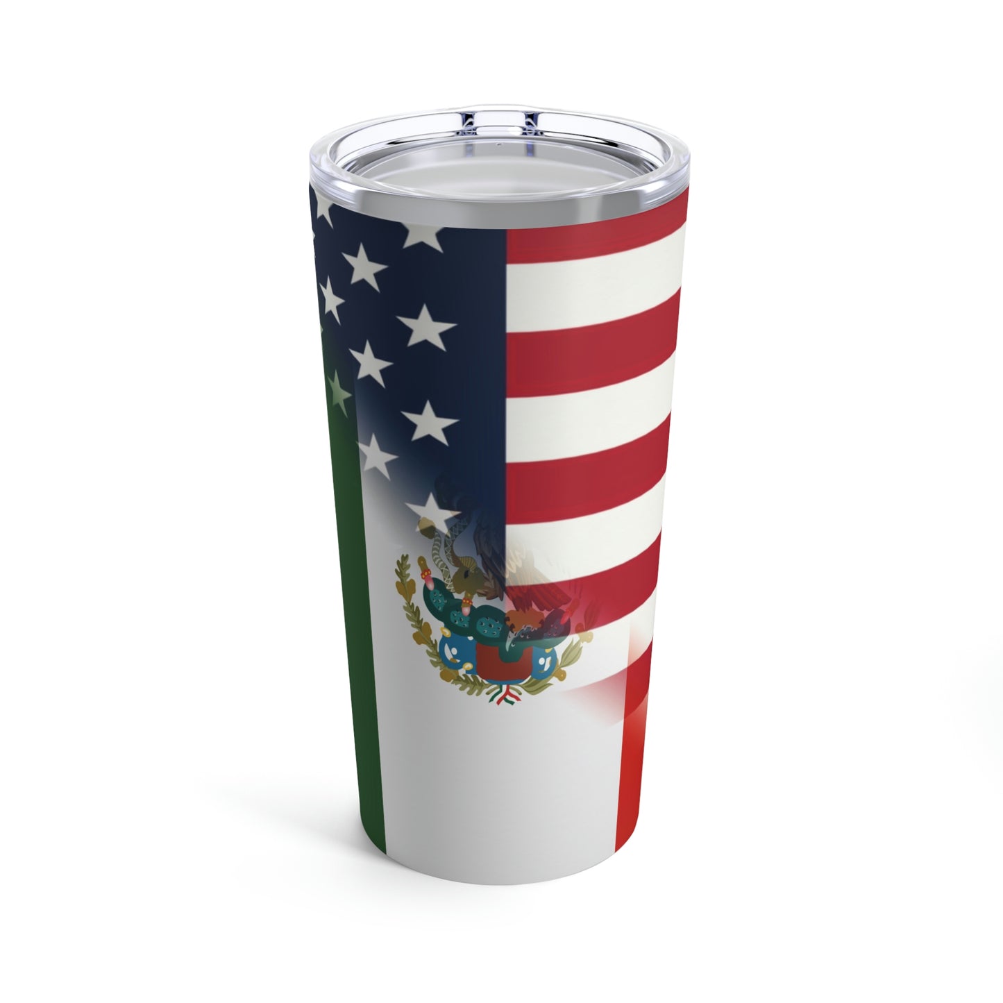 Mexico America Flag | Half US Mexican Tumbler 20oz