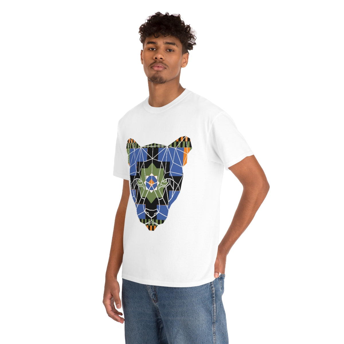 Kente Panther Shirt | Unisex African Tribal Lion T-Shirt