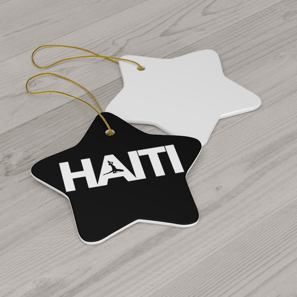 Haiti Text Ceramic Ornaments | Ayiti Christmas Tree