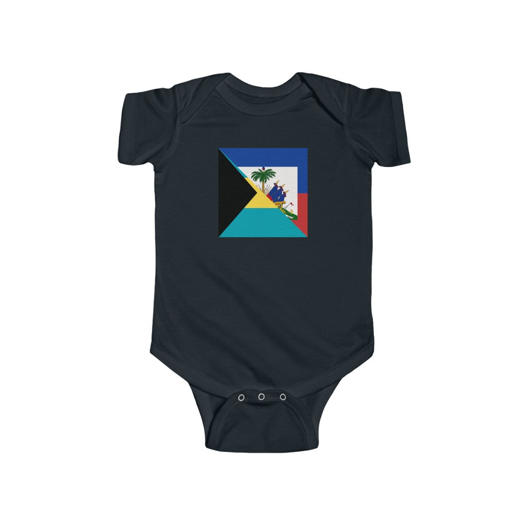 Haiti Bahamas Baby Bodysuit | Haitian Bahamian Baby Boy Girl