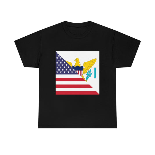 Virgin Islands American Flag Tee Shirt | Unisex Islanders USA Tshirt