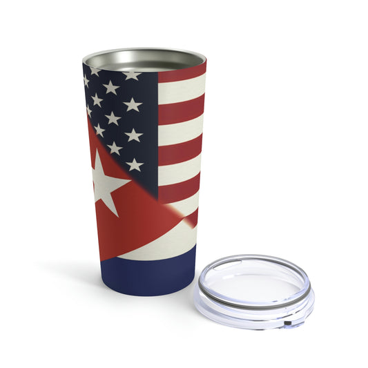 Cuba America Flag | USA Cuban Flag Tumbler 20oz