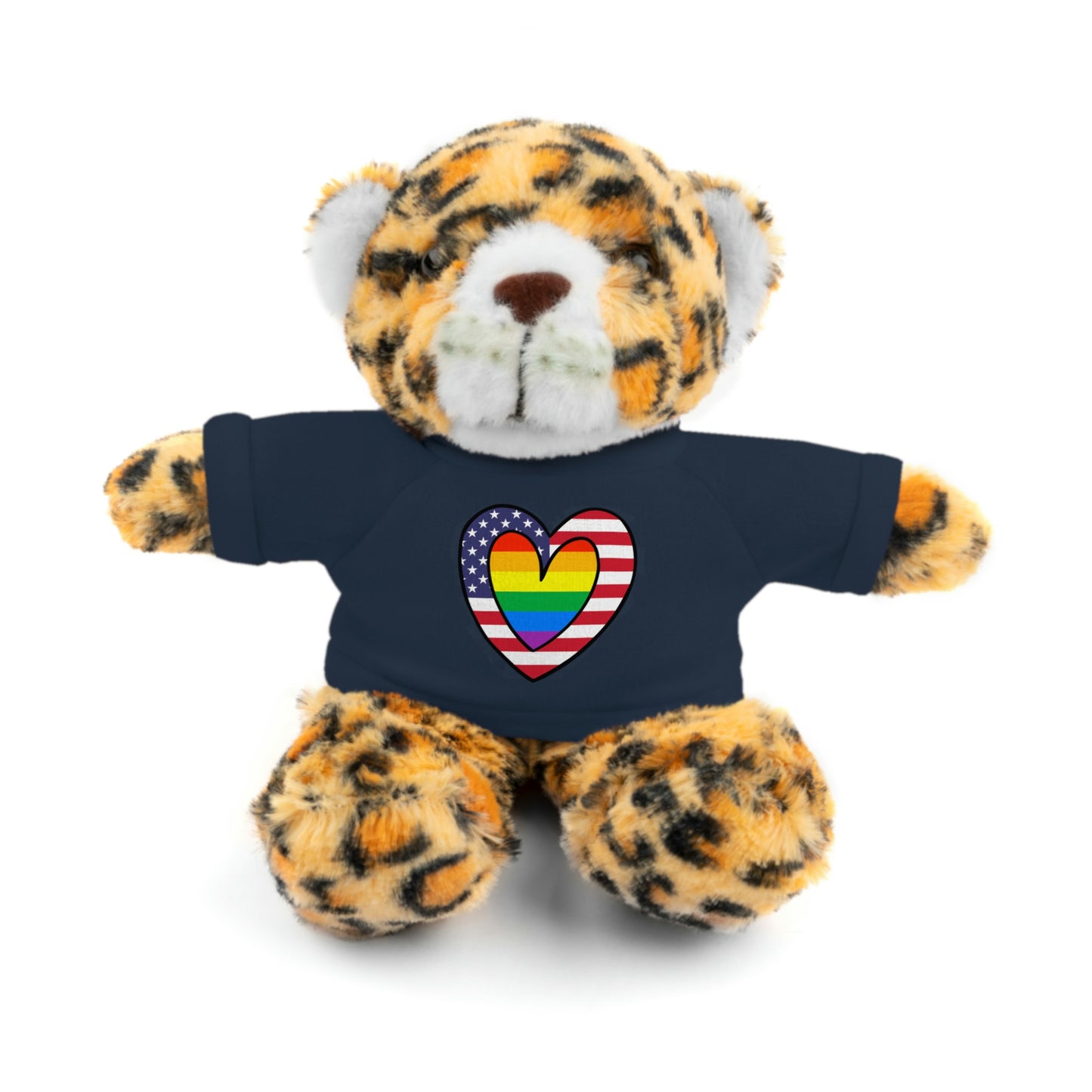 Rainbow Flag Stuffed Animals with Tee Shirt | LGBTQ Pride Valentines Day