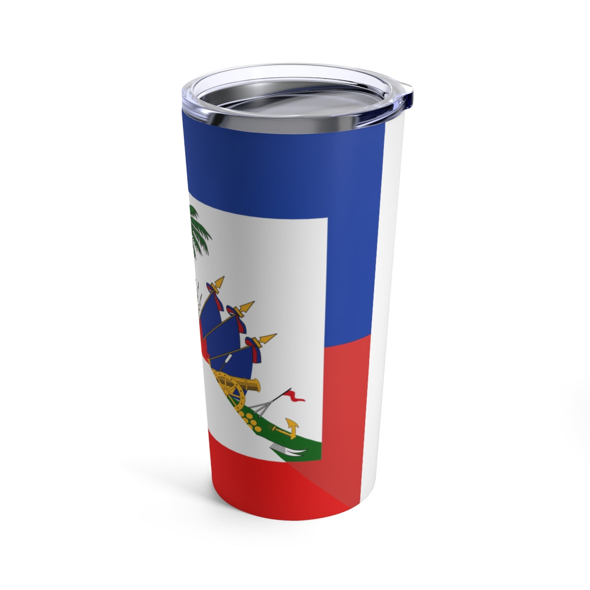 Puerto Rican Haitian Flag Half PR Haiti Tumbler 20oz