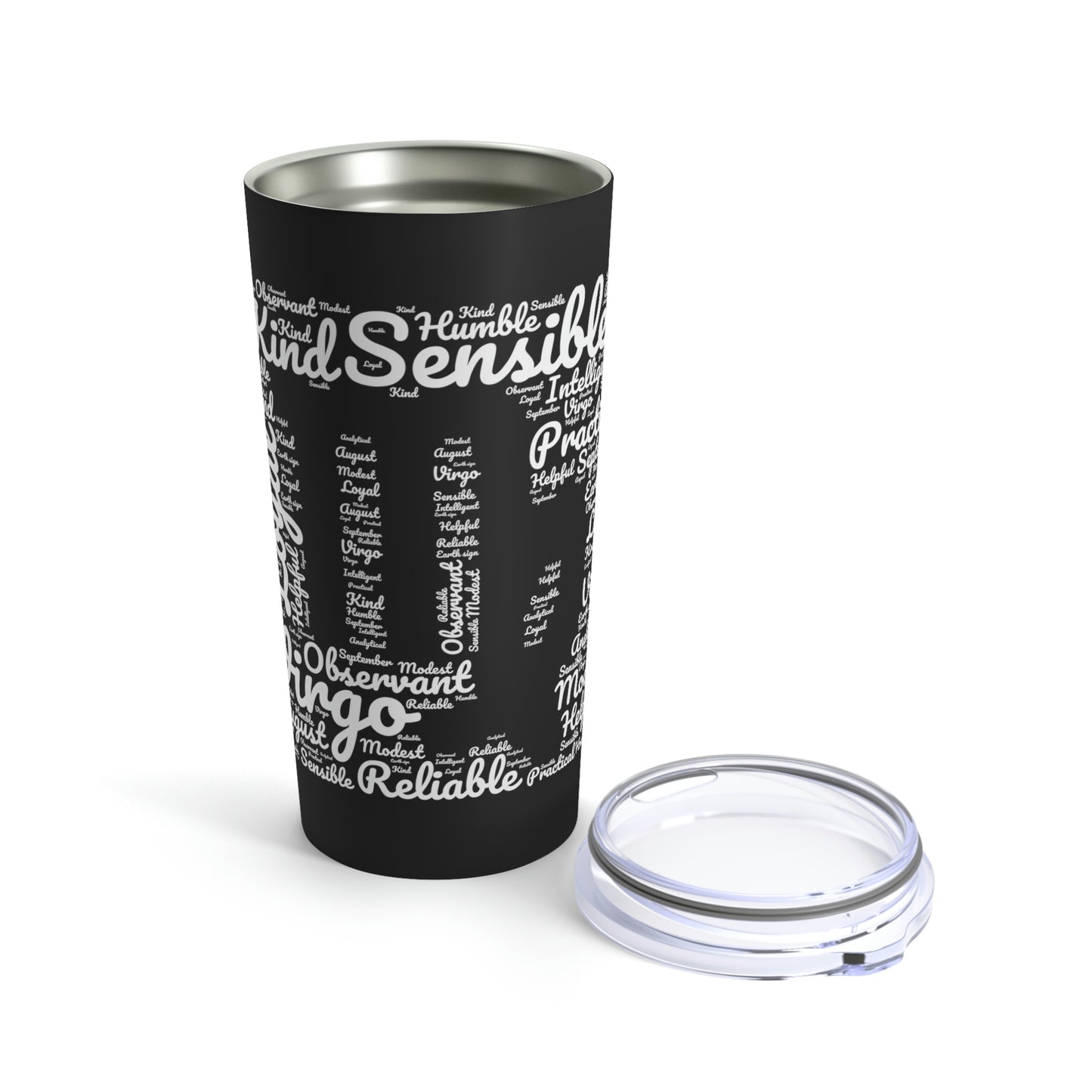 Virgo Zodiac Astrology Sign Traits White Tumbler 20oz