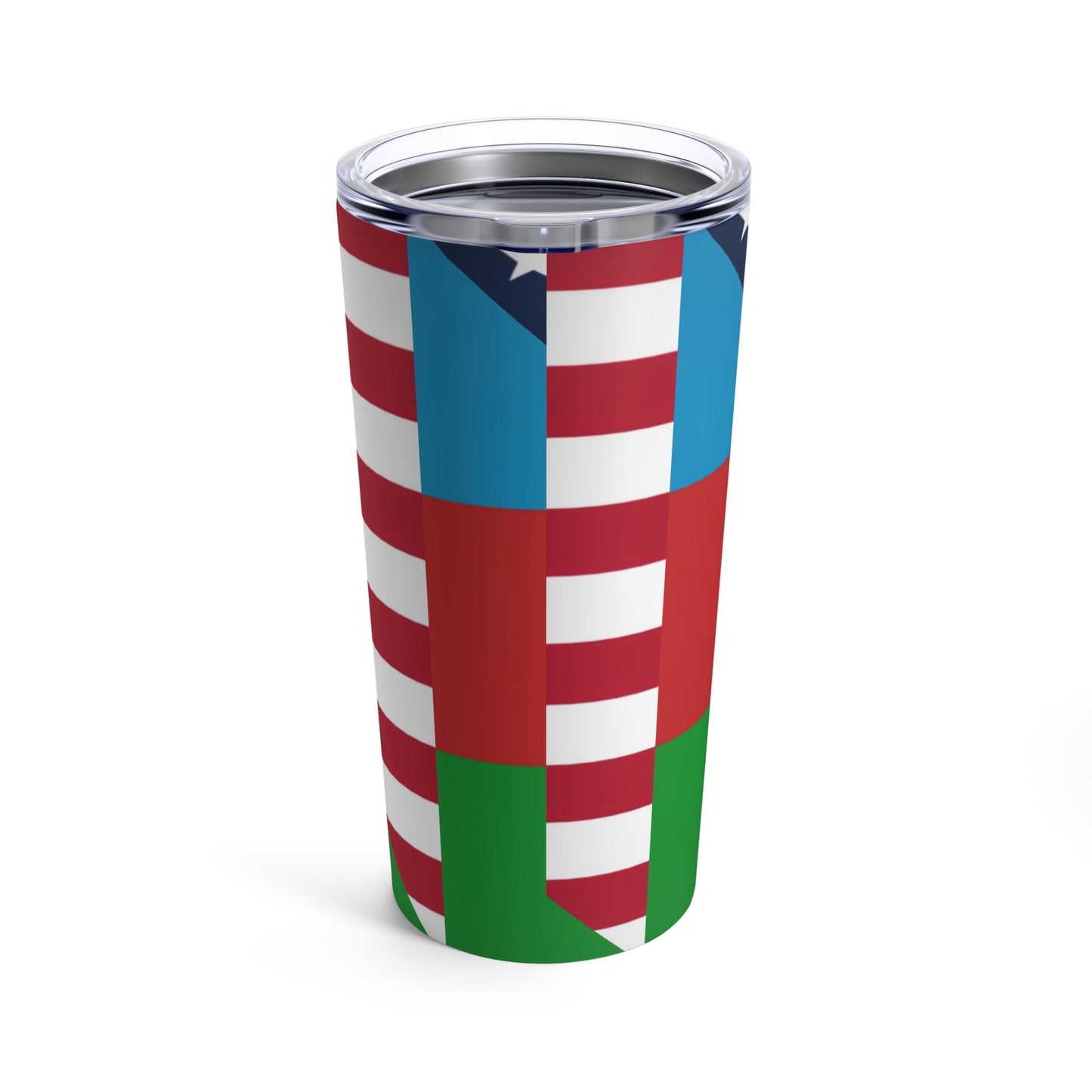 Azerbaijan American Flag USA Tumbler 20oz