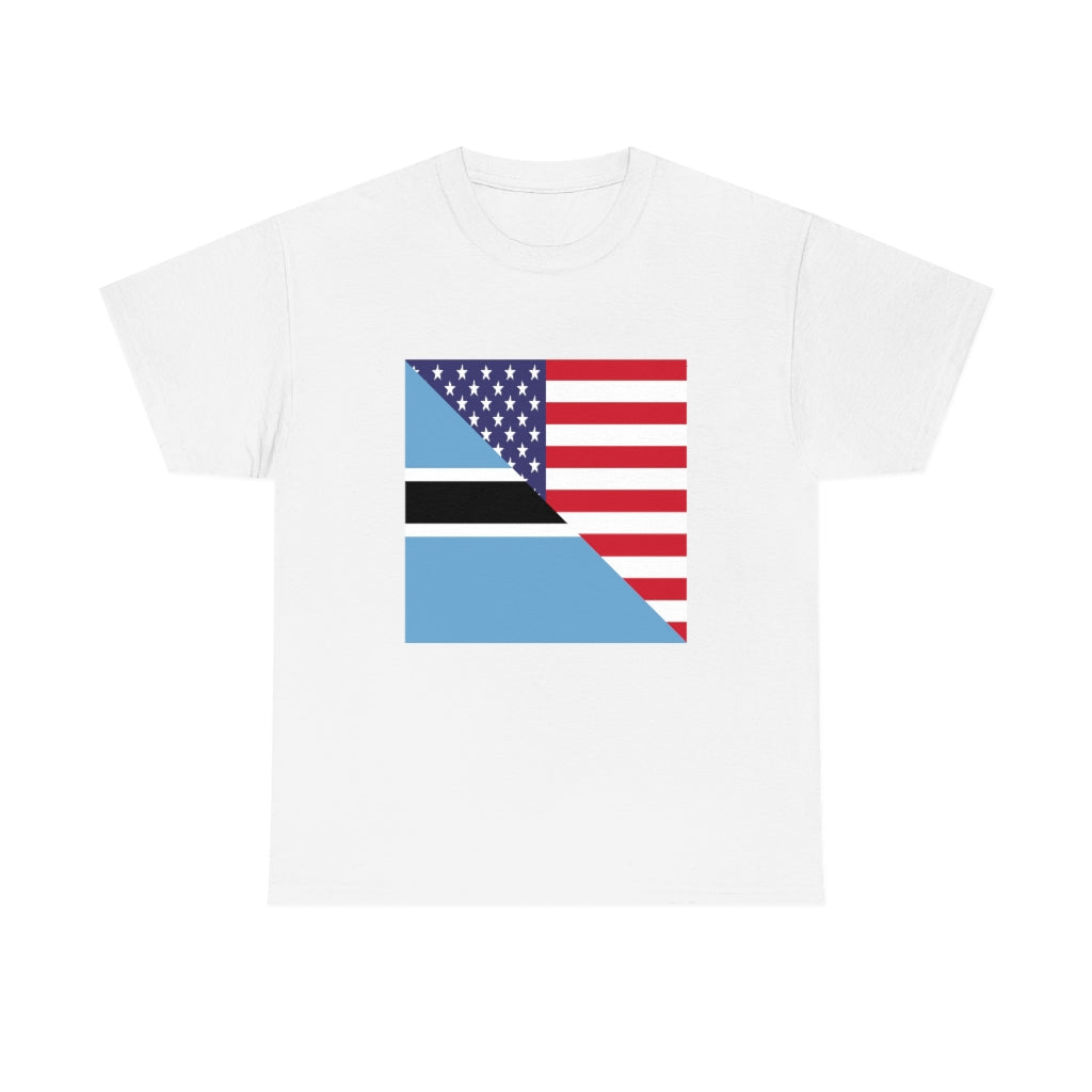 Botswana American Flag Tshirt | Unisex Batswana USA Men Women Shirt