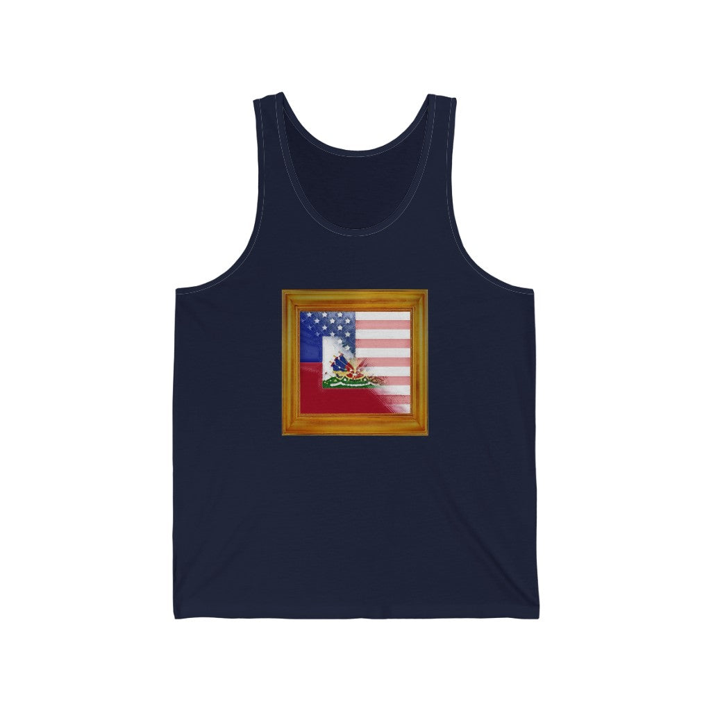 Haitian-American Flag Tank Top