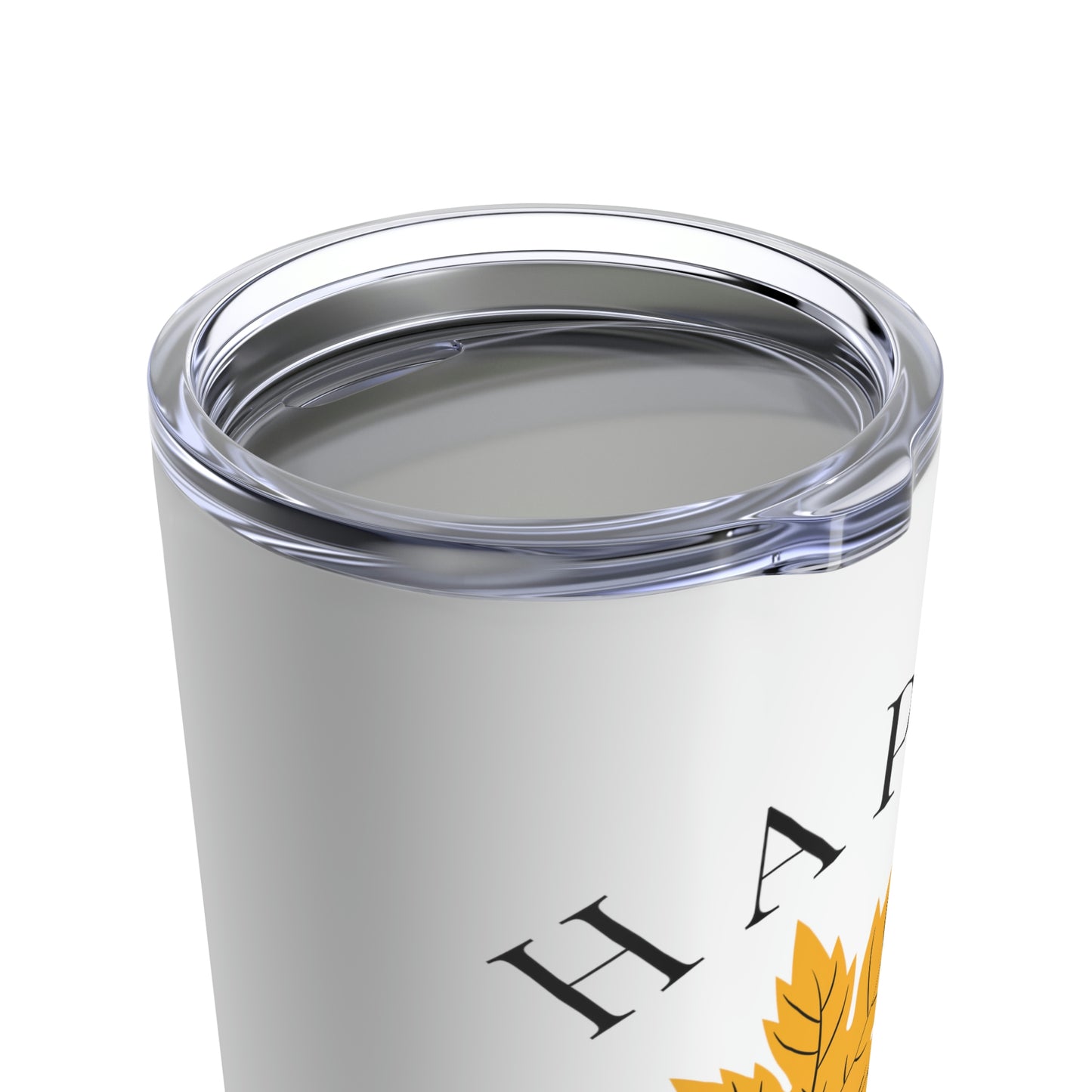 Happy Fall Yall | Yellow Leaf Black Autumn Leaves Tumbler 20oz