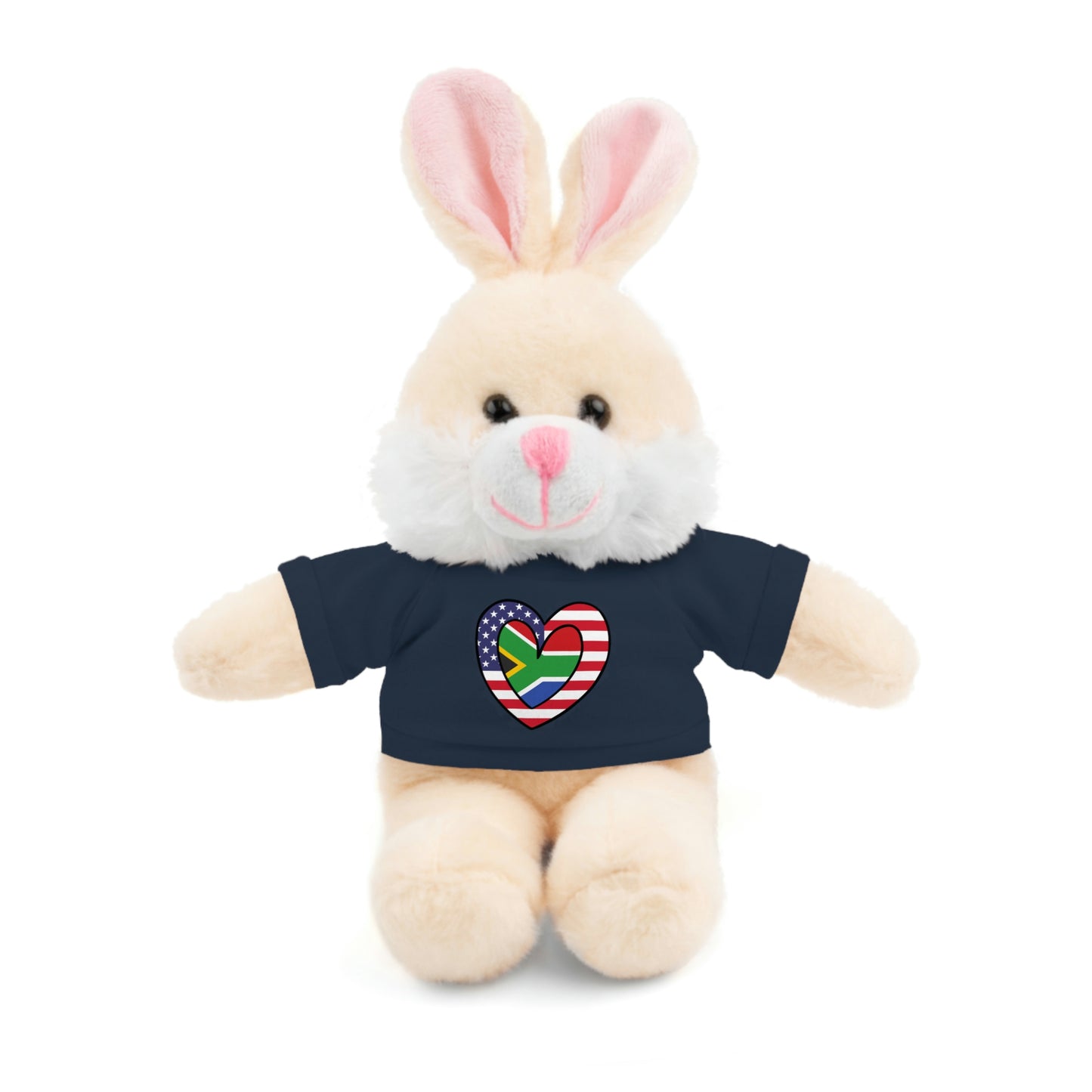 South African American Valentines Day Gift Stuffed Animal | SA USA Flag Toy