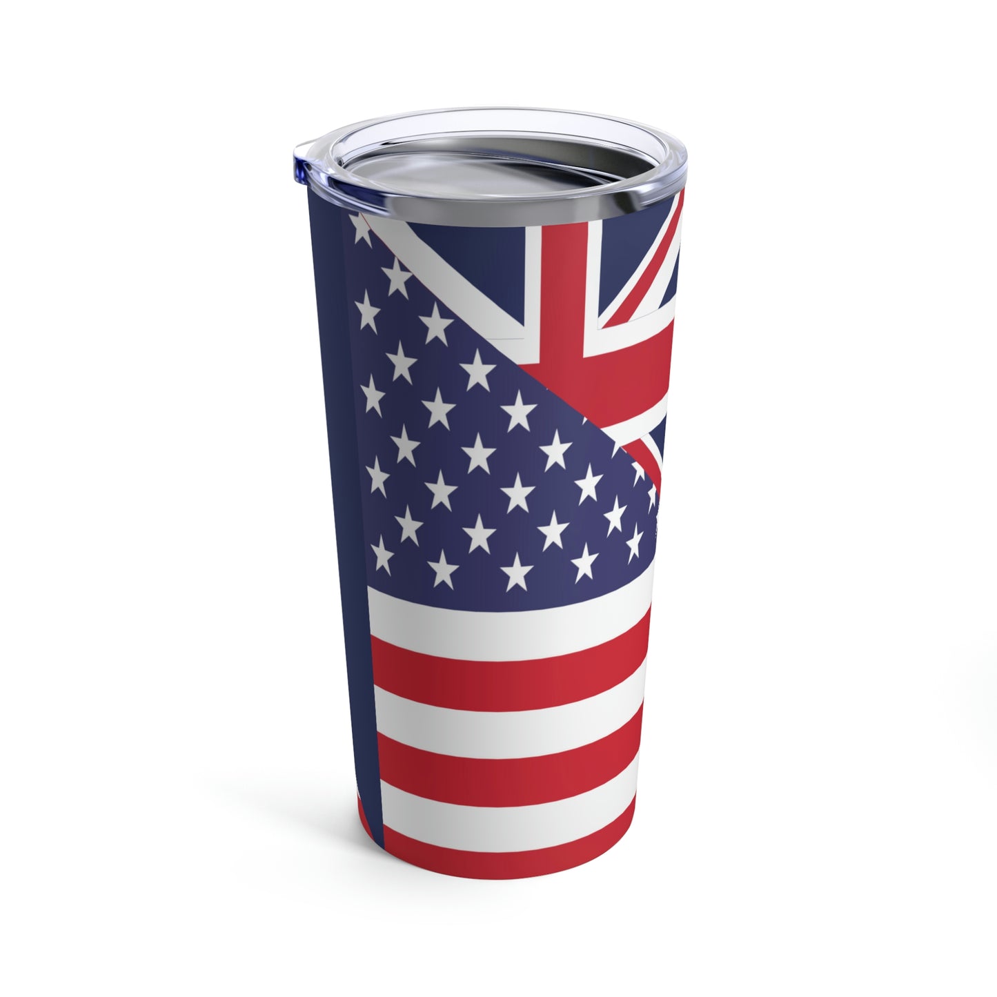 British Vigin Islands American Flag Half Islanders USA Tumbler 20oz