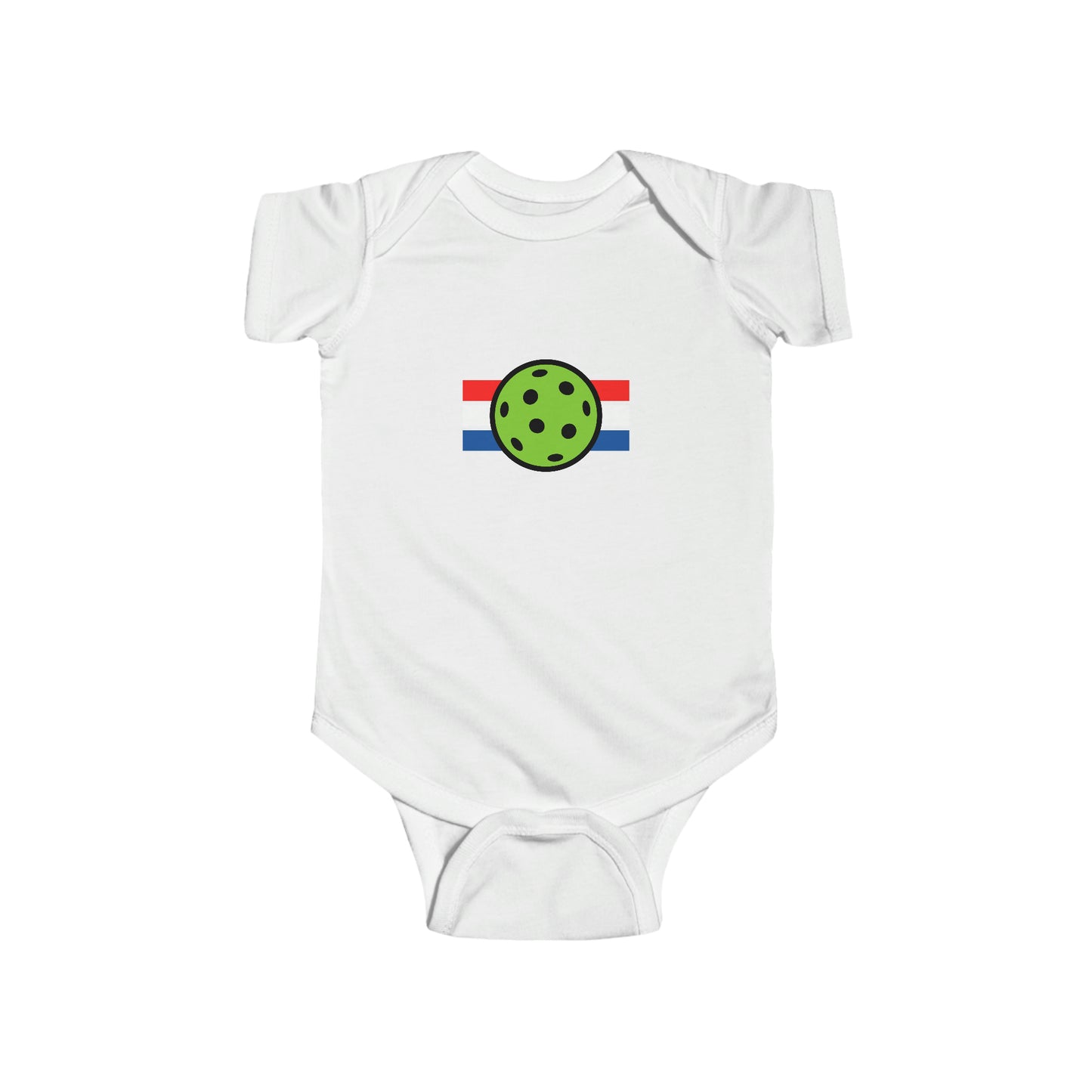 Pickleball USA Pickleballer Ball Baby Bodysuit | Newborn Boy Girl