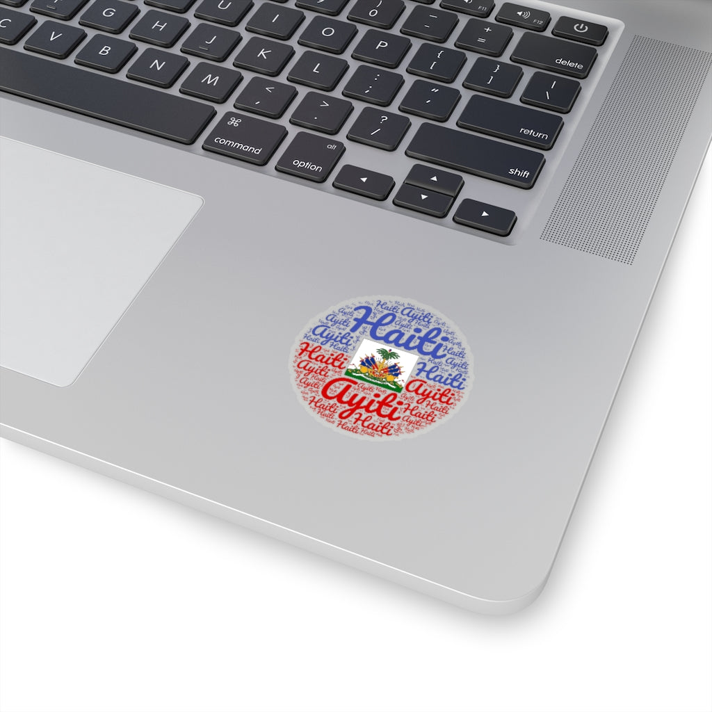 Haiti Ayiti Flag Coat of Arms Sticker | Haiti Accessory