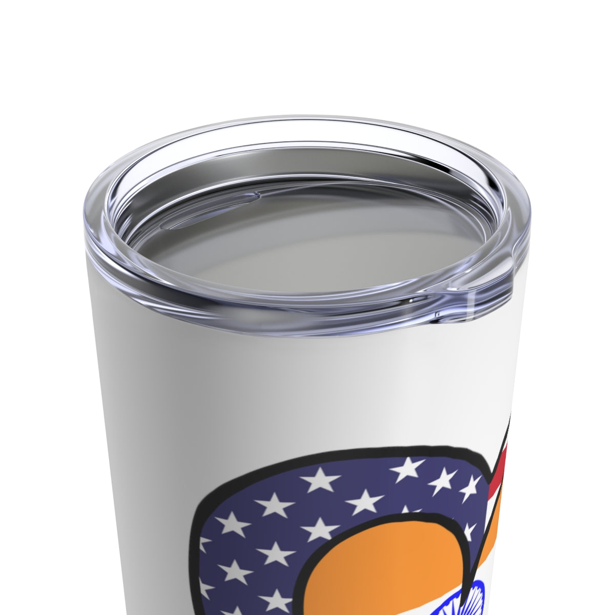 American Asian Indian Flag Inner Heart USA India Tumbler 20oz