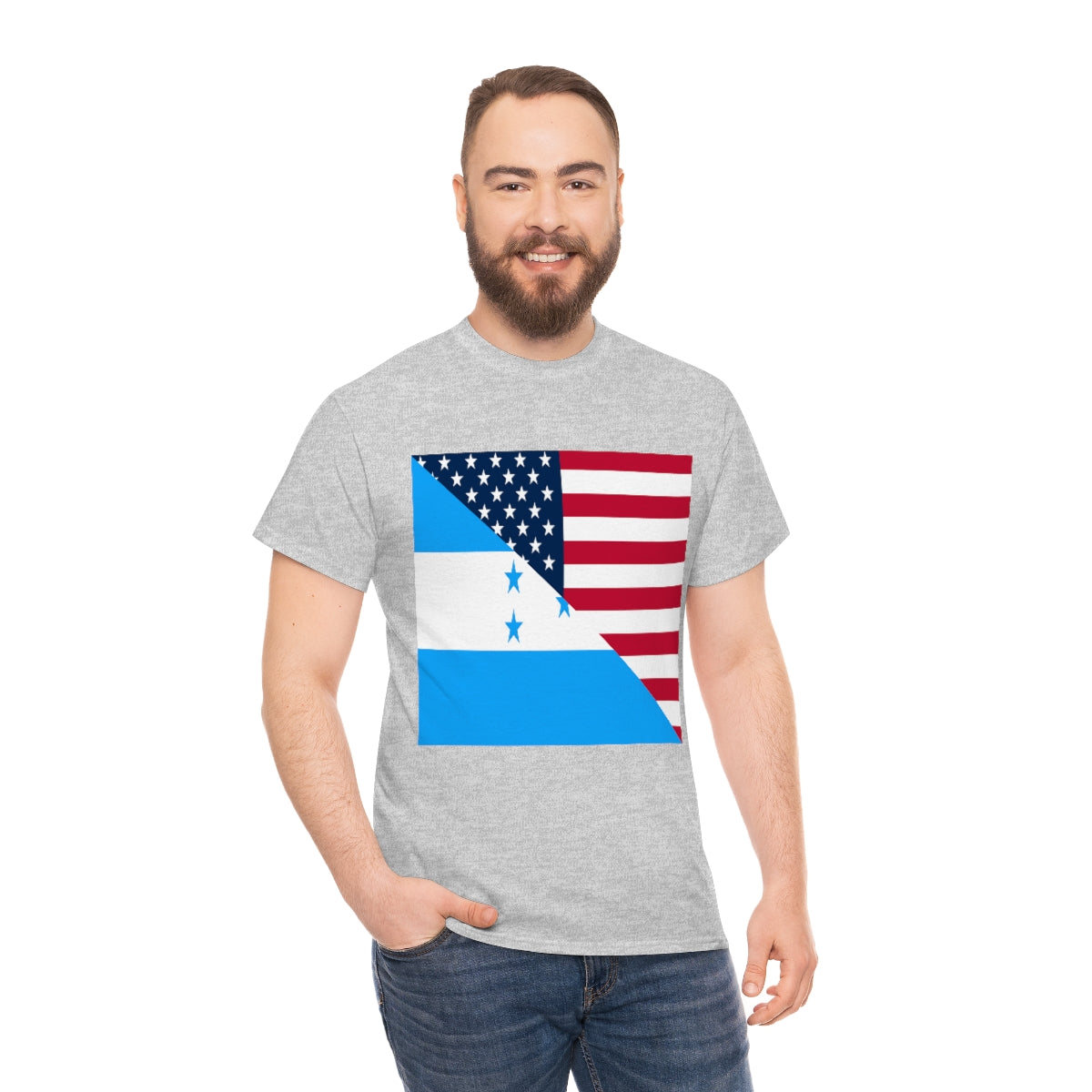 Honduran American Flag T-Shirt | Unisex Honduras USA Tee Shirt