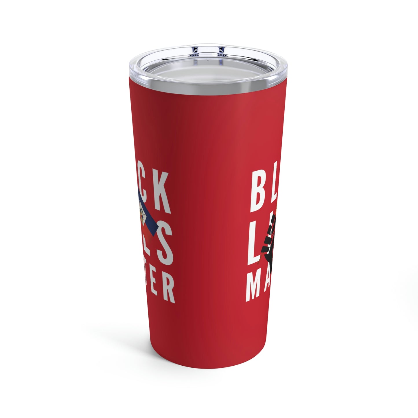 Black Lives Matter Haiti | BLM Haitian Flag Tumbler 20oz