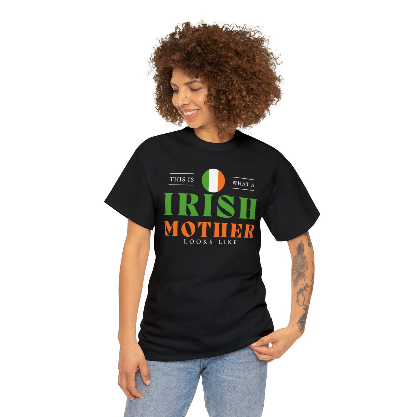 Irish Mother Looks Like Ireland Flag Mothers Day T-Shirt | Unisex Tee Shirt