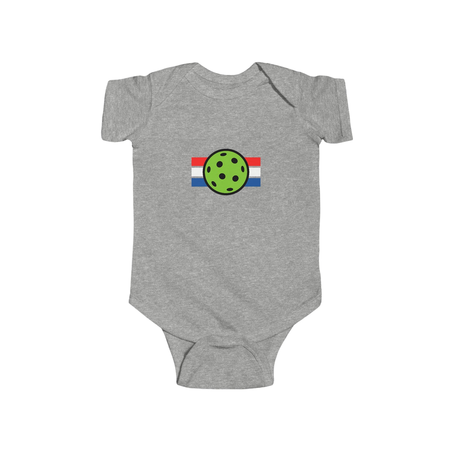 Pickleball USA Pickleballer Ball Baby Bodysuit | Newborn Boy Girl